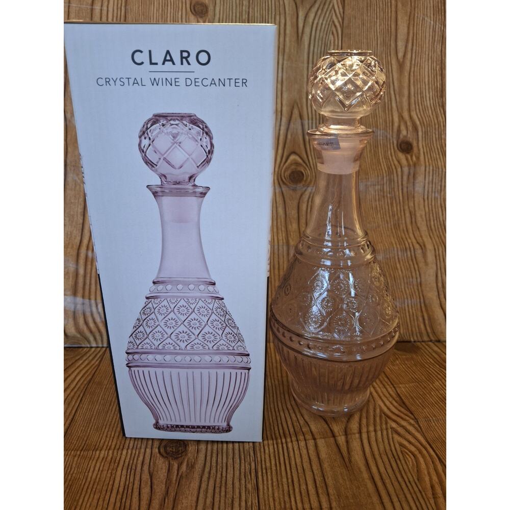 CLARO CRYSTAL WINE DECANTER,(SKU#758)